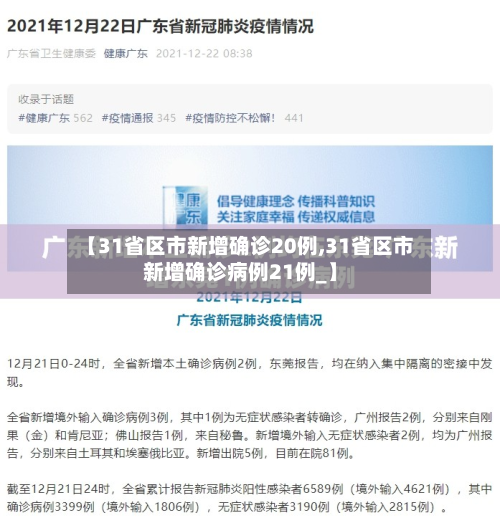 【31省区市新增确诊20例,31省区市新增确诊病例21例_】