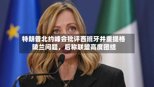 特朗普北约峰会批评西班牙并重提格陵兰问题	，后称联盟高度团结-第1张图片