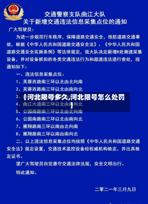 【河北限号多久,河北限号怎么处罚】-第2张图片