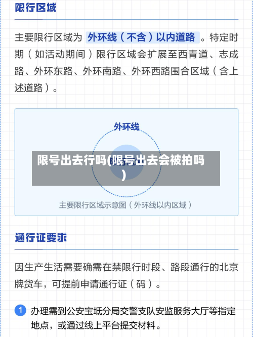 限号出去行吗(限号出去会被拍吗)