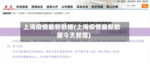 上海疫情最新数据(上海疫情最新数据今天新增)