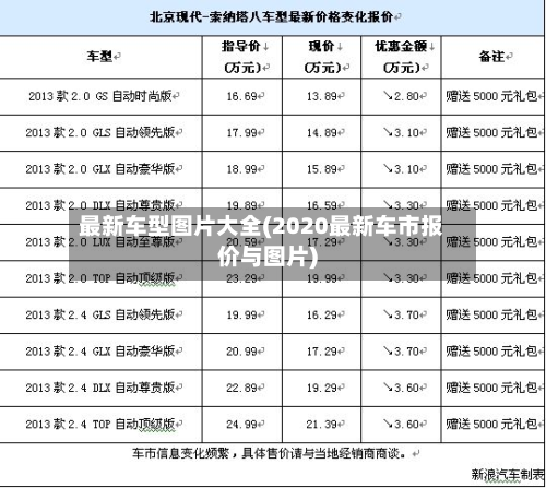 最新车型图片大全(2020最新车市报价与图片)