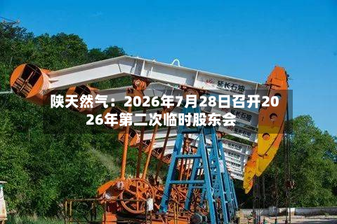 陕天然气：2026年7月28日召开2026年第二次临时股东会-第3张图片