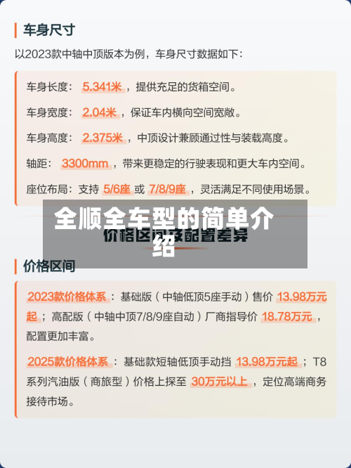 全顺全车型的简单介绍-第2张图片
