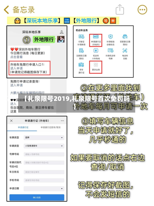 【礼泉限号2019,礼泉限号首次免罚吗】-第2张图片