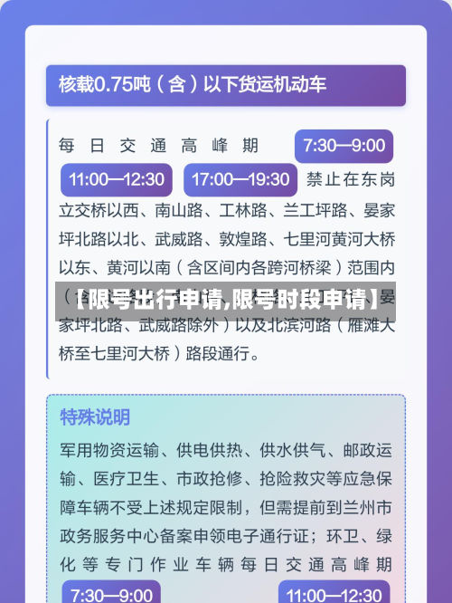 【限号出行申请,限号时段申请】-第2张图片