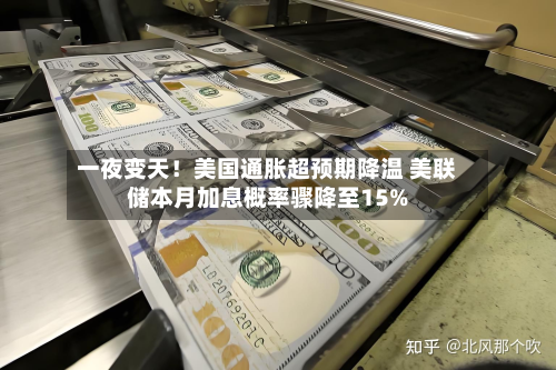 一夜变天!美国通胀超预期降温 美联储本月加息概率骤降至15%-第2张图片