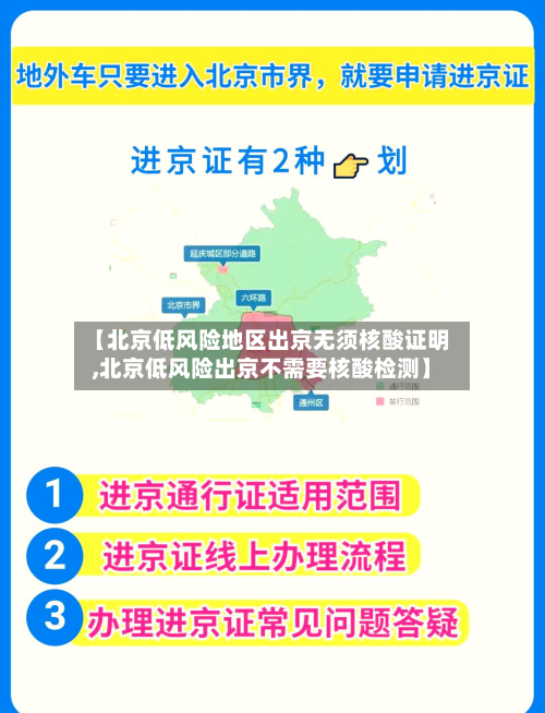 【北京低风险地区出京无须核酸证明,北京低风险出京不需要核酸检测】