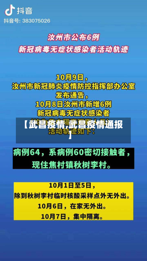 【武昌疫情,武昌疫情通报】-第2张图片