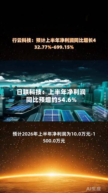 日联科技：上半年净利润同比预增约54.6%-第2张图片