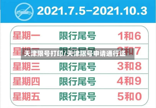 天津限号打印/天津限号申请通行证-第2张图片