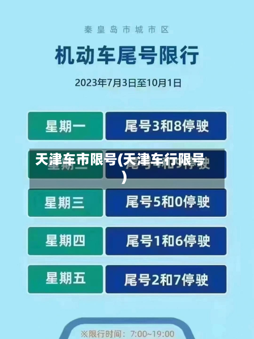 天津车市限号(天津车行限号)-第2张图片