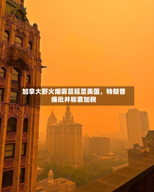 加拿大野火烟雾蔓延至美国，特朗普痛批并称要加税-第2张图片