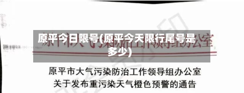 原平今日限号(原平今天限行尾号是多少)-第3张图片