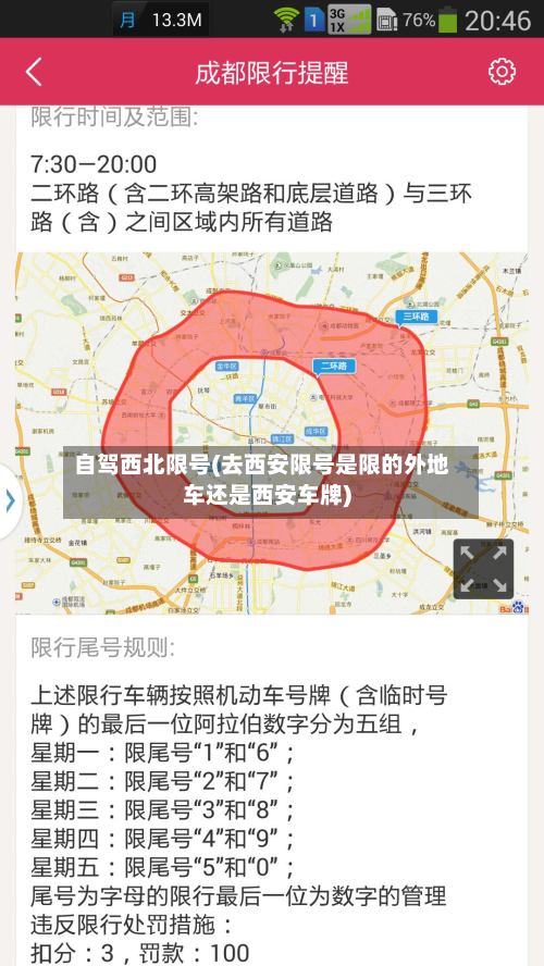 自驾西北限号(去西安限号是限的外地车还是西安车牌)-第2张图片