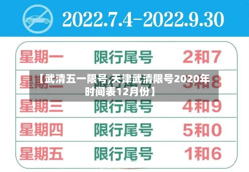 【武清五一限号,天津武清限号2020年时间表12月份】-第2张图片