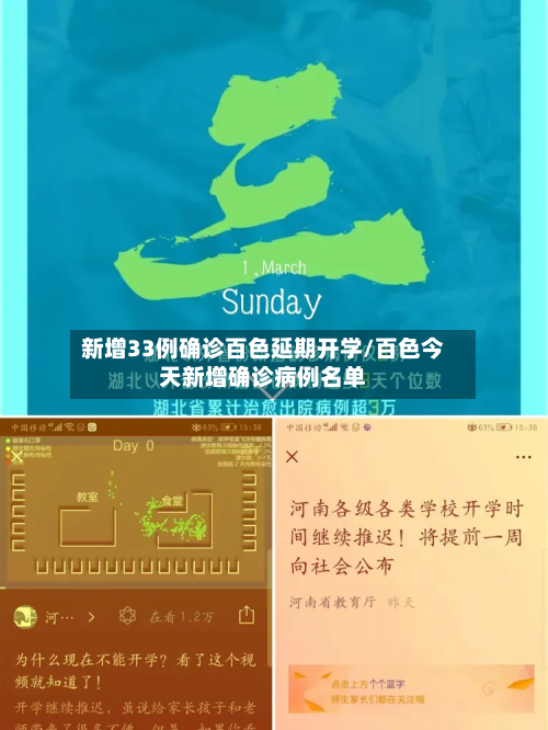 新增33例确诊百色延期开学/百色今天新增确诊病例名单