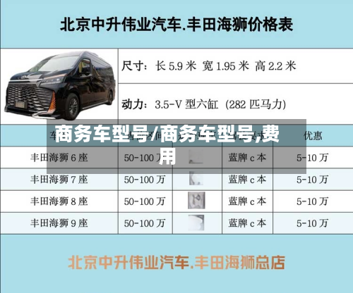 商务车型号/商务车型号,费用-第2张图片