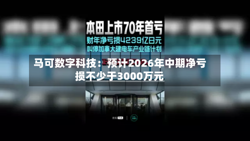 马可数字科技：预计2026年中期净亏损不少于3000万元-第1张图片