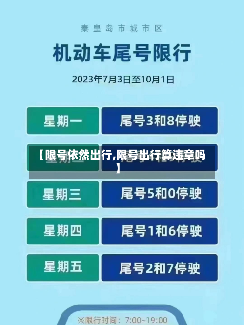 【限号依然出行,限号出行算违章吗】