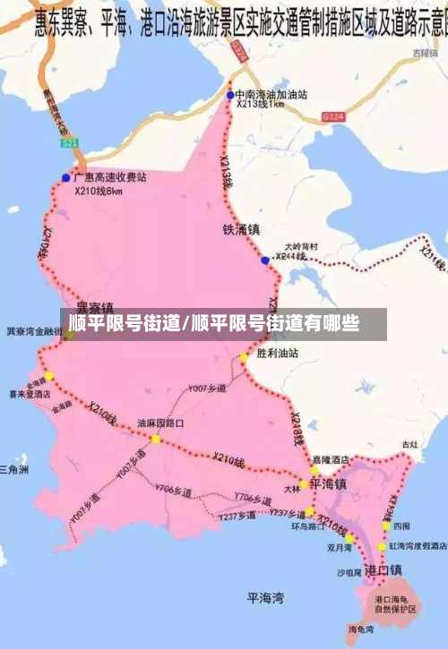 顺平限号街道/顺平限号街道有哪些