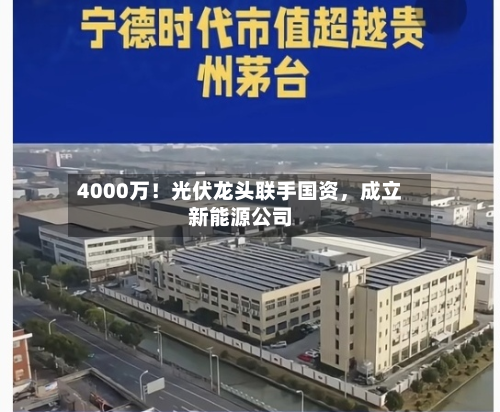 4000万！光伏龙头联手国资，成立新能源公司-第2张图片