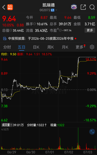 002072公告，8000万元对外投资