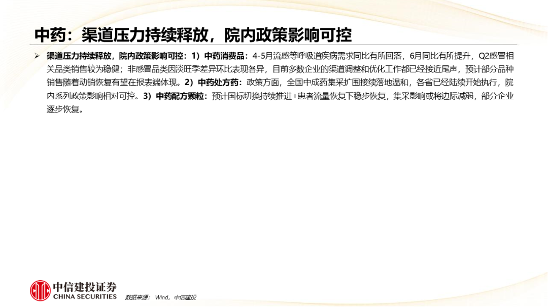 中信建投：中药、生物制品及医药商业板块2026Q2前瞻