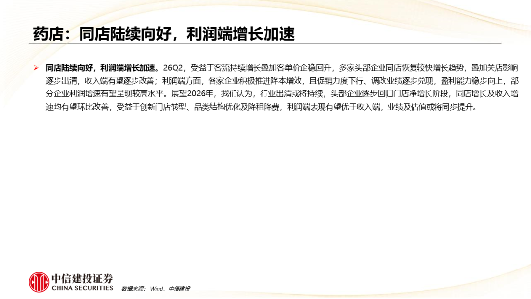 中信建投：中药、生物制品及医药商业板块2026Q2前瞻